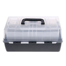 3 Layer Multifunctional Fishing Plastic Box Portable Kit Storage Case