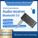 Bluetooth Receiver,Aux Bluetooth Adapter 5.0 ,Portable Wireless Audio Receiver
