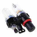 G1/4'' In line Air Compressor Filter Regulator Gauge Trap Oil Water 1.0MPa