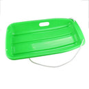 Plastic Outdoor Toboggan Snow Sled for Child Green