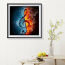 5D DIY Full Drill Diamond Painting Musical Note Cross Stitch Embroidery Kit