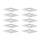 10Pcs Diamond Shape Wood Turning Carbide Tipinserts 10x28mm Lathe Chisel