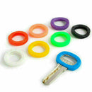8PCS Bright Color Hollow Silicone Key Cap Cover Topper Keyring Keychain Gif B1R1
