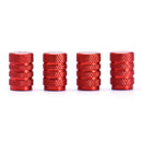 4pcs Wheel Tyre Tire Valve Stems Air Dust Cover Screw Caps Car Truck Bike RED