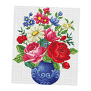 Stamped Cross Stitch Kits Includes 11 Count Pre-printed Cloth Thread Needle -