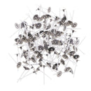600x White Low Smoke Natural Cotton Candle Wicks with Metal Tabs Sustainers