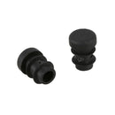 12 Pcs Plastic 12mm Pipe End Blanking Caps Bung Tube Insert Plug Round Blac
