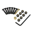 8pcs Replacement Skateboard Truck Hardware Set Longboard Flat Head Screws Bolts