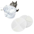 2PC Cat Dog Automatic Electric Water Drinking Fountain Dispenser Filter Cotton