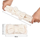 3 Pack Coral Fleece Bowtie Headbands Makeup Headbands Wash Spa Yoga Sports