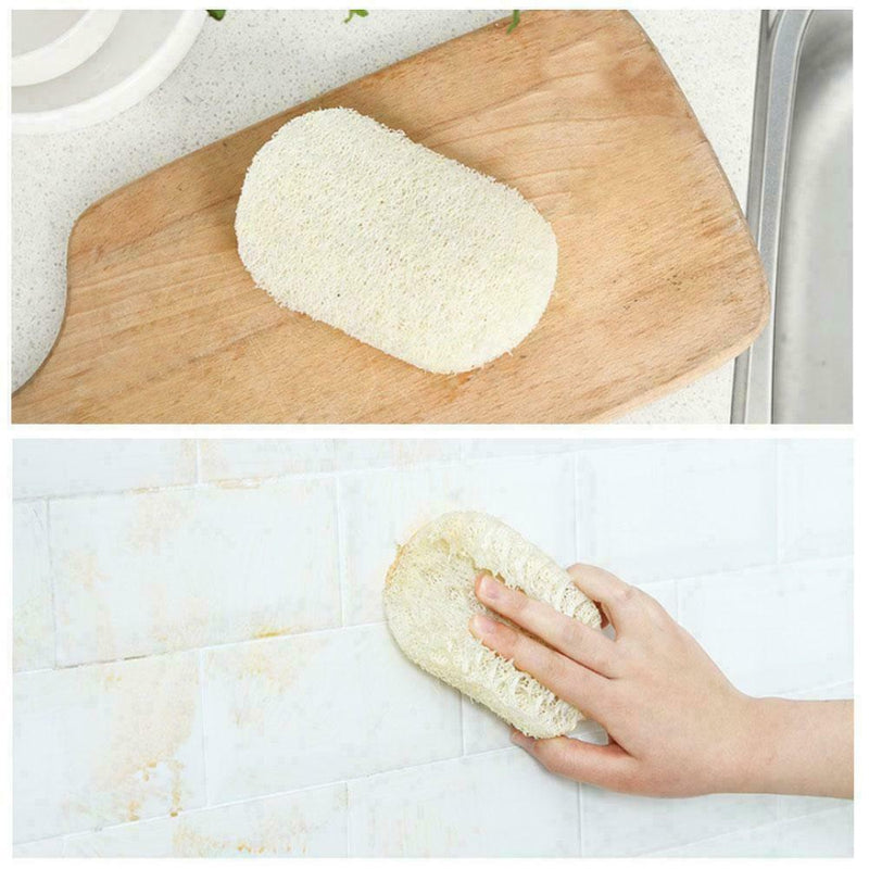Natural Loofah Luffa Loofa Superfine Fiber Brush For Kitchen Cleaning Brush K1A3