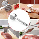 Stainless Steel Meat Hammer Tenderizer Double Side Beaf Steak Mallet Meat H G8T1
