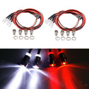 Headlights For 1/5 1/8 1/10 1/12 1/16 RC Car Truck 8 LED Light Kit DIY Accs