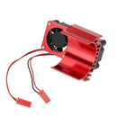 RC Car 540 550 Electric Motor Proof Cover Heat Sink Cooling Fan 1/10 Red