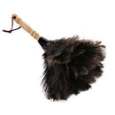 Anti-Static Ostrich Feather Fur Brush Duster Dust Cleaning Tool Wooden Hand E6N4