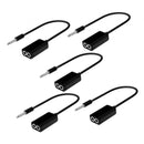 Audio Extension Cable Y Adapter Connecter 3.5mm Jack 1 Male to 2 Female Lead