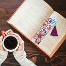 DIY Flower Special Shaped Diamond Painting Leather Tassel Bookmark Crafts