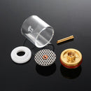 5Pcs Tig Welding Torch Cup Champagne Stubby Cup Gas Collet Nozzle Kit for W