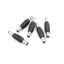 5pcs 5.5*2.1 mm DC Power Plug Connector Male to Male Panel Mounting Adaptor BX