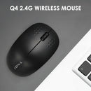 Q4 Portable 3 Buttons Wireless Mouse 2.4GHz 1000DPI Office Mice (Black) A