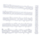 6Pcs Fondant Cake Number Letter Decorating Cutter Mould K2T4