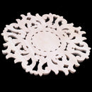 Lots Wood Carved Long Onlay Applique Unpainted Flower Walls Cabinets Door D G2P3