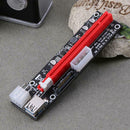 PCI 1X to 16X Extender Riser Card 4Pin 6Pin 15Pin Power Wire for BTC Miner