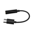 USB 3.1 Type-C Male to 3.5mm Female Earphone Audio Adapter Cable(Black)