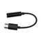 USB 3.1 Type-C Male to 3.5mm Female Earphone Audio Adapter Cable(Black)