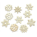10X Christmas Tree Xmas Wood Chip Hanging Pendant Ornaments Decor DIY Craft