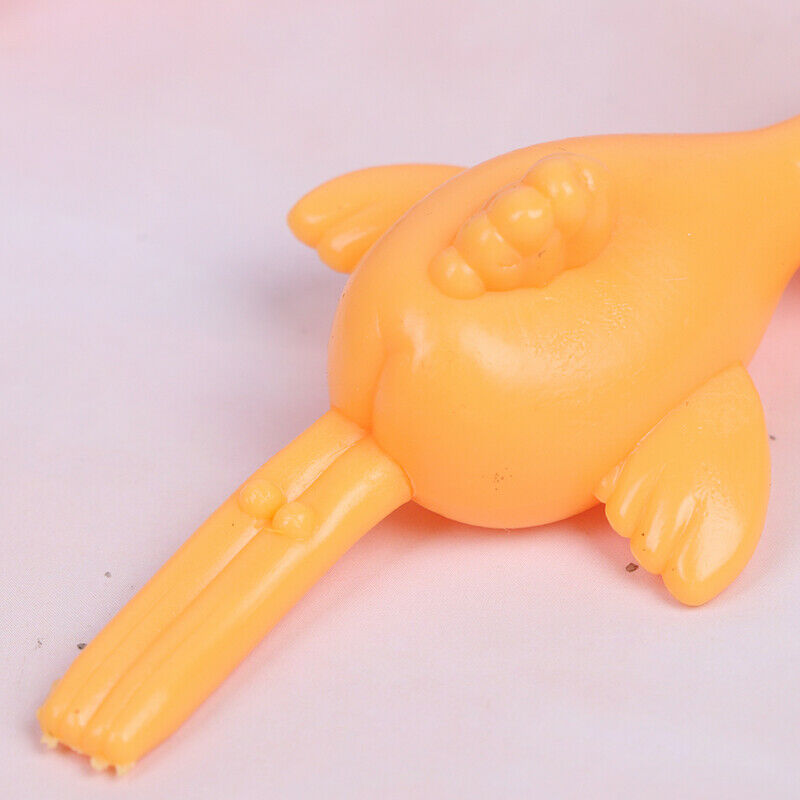 Novelty Funny Sticky Flying Rubber Sling Shot Chicken Flying Finger Toys J ~ï¼ˆ