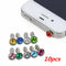 10pcs Dust Plug 3.5mm Universal Phone Earphone Jack Plug Dust-proof Stopper Cap