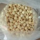 1 pack of 20 round single holes large natural wood beads - 12 mm P4T6