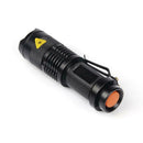 Portable 395 UV Ultra LED Zoom Battery Flashlight Violet Purple Blacklight Lamp