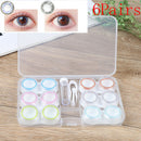 6Pairs Portable Contact Lens Case Box Storage Eye Care Kit Organizer Container-Q