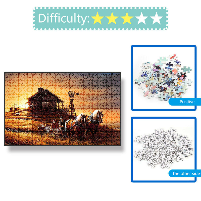 1000pcs Landscape Puzzle DIY Jigsaw Educational Toys Kids Adults Gift (D)