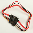 7+15 Pin M/F Serial ATA SATA Data Power Extension Cable Copper Lead 30CM/0.98FT