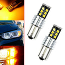 BA15S R5W 1157 5050 15SMD Orange LED Car Tail Turn Signal Light Bulb Lamp Amber