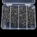 200x Heavy Duty Stainless Steel Split Ring Key Rings Double Oval Split Rings Key