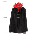 Kids Halloween Costume Theater Prop Death Hoody Cloak Devil Long Tippet Cape Gw