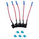 5X 12V Car Standard Add A Circuit Fuse Tap Piggy Blade Holder Socket