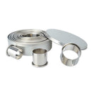 12pcs/set Molds Metal Ring Cutter for Round Biscuit Cookie Circle Pastry Donut