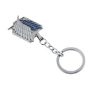 Anime Attack On Titan Keyring Key Chain Scouting Legion Badge Blue