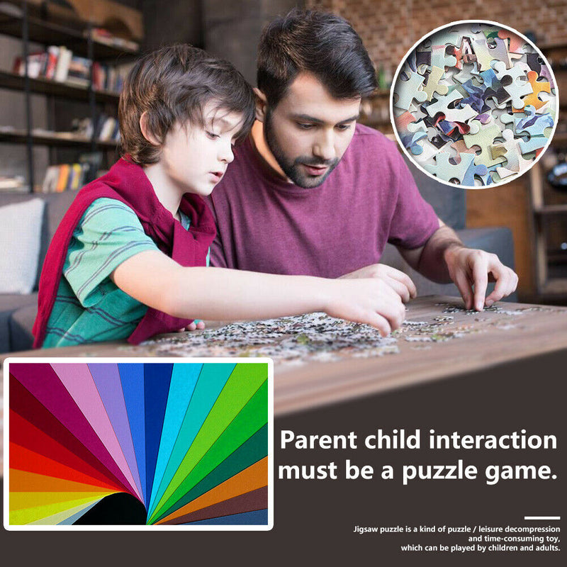 75 X 50cm 1000 Pieces Colorful Paper Jigsaw Puzzles Assembling Picture Toys