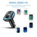 Car Bluetooth FM Transmitter Handsfree MP3 Player Dual USB Fast Charger