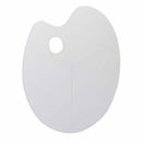395mm x 290mm White Plastic Watercolor Paint Plate Tray Mixing Palette