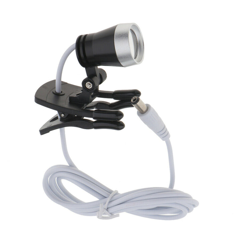 2 Pieces Clip Clamp LED Head Light Lamp for Dental Binocular Loupes Glasses