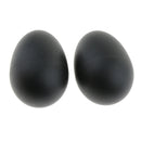 2x Black Egg Shakers Hand Percussion for Kids Baby Toddler Musical Toys