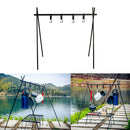 Outdoor Cookware Hanging Rack Pot Pan Camping Light Tools Organizer Stand 8kg