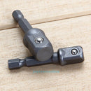 3Pcs Socket Adapter Drill Bits Hex Shank 1/4" 3/8" 1/2" Impact Driver Tool Set